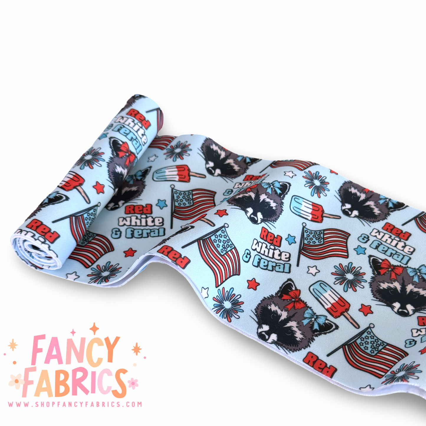 Red White & Feral | 5"xWOF Strip | Scuba | Ready To Ship