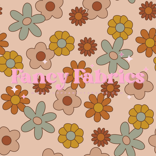 Lauren Liza Designs | Autumn Daisies 2 | PREORDER | By The Yard