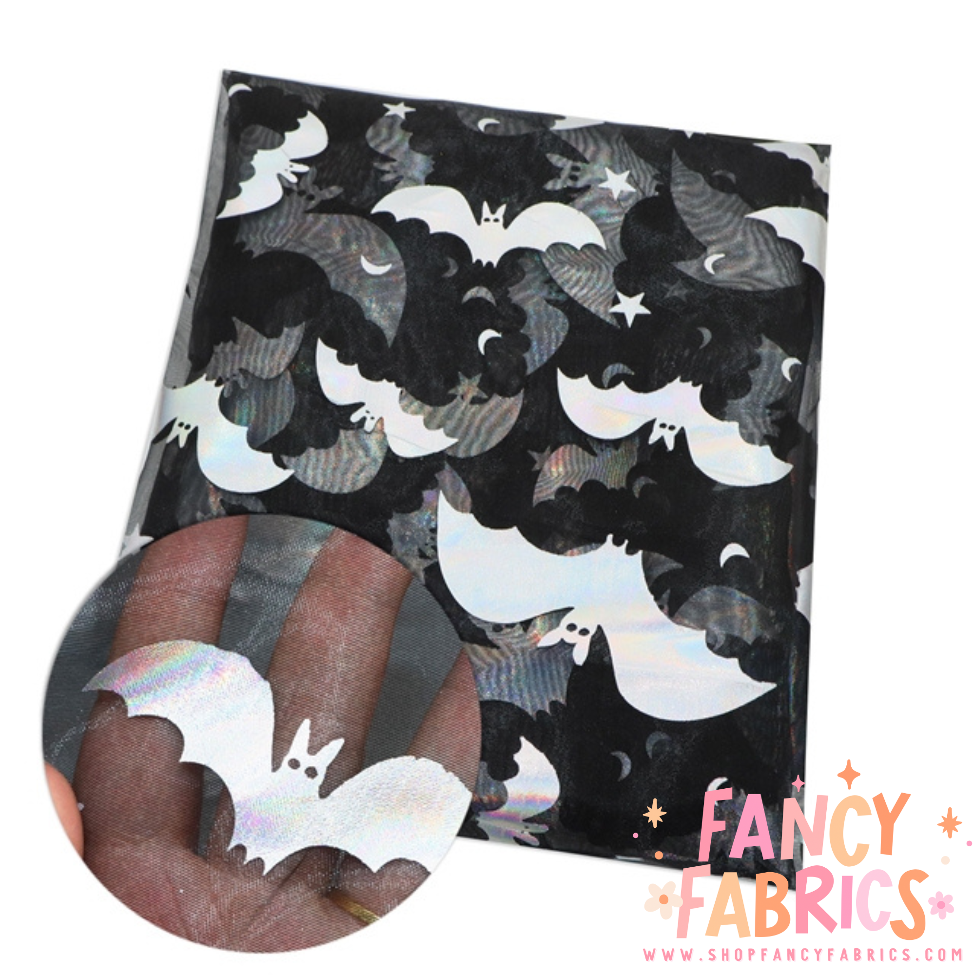 Holo Bats | Organza Mesh | Ready to Ship