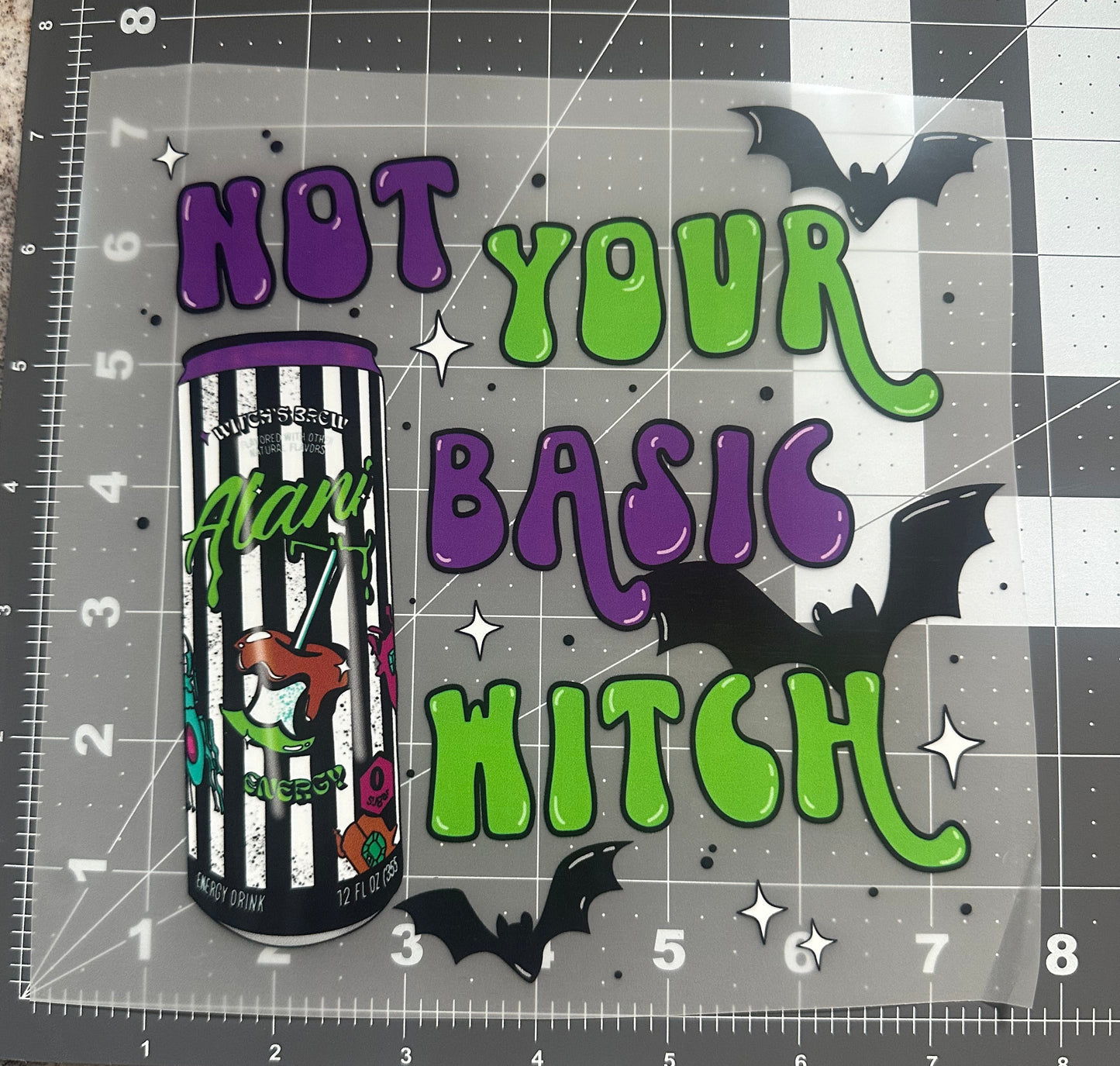 Not Your Basic Witch | Child Size | DTF Transfer