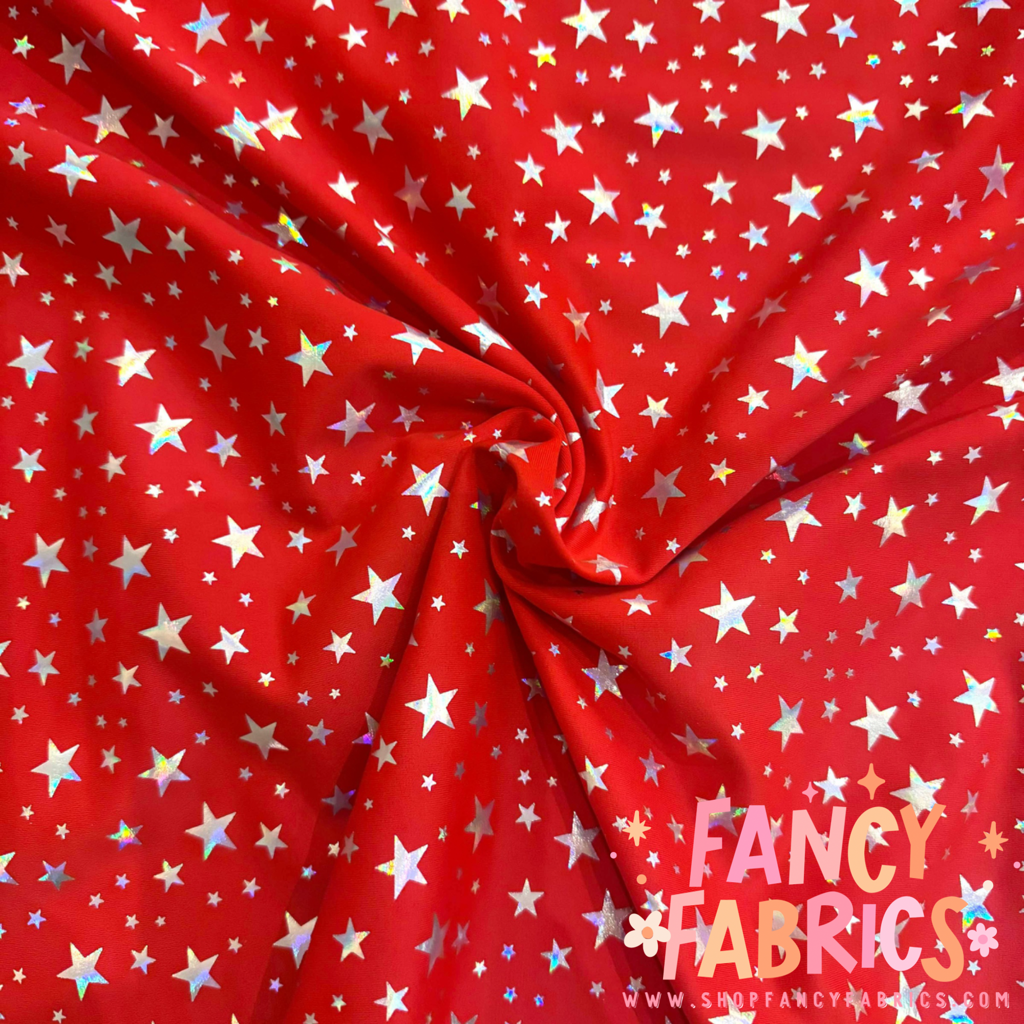 Holo Stars (Red) | Foil Spandex