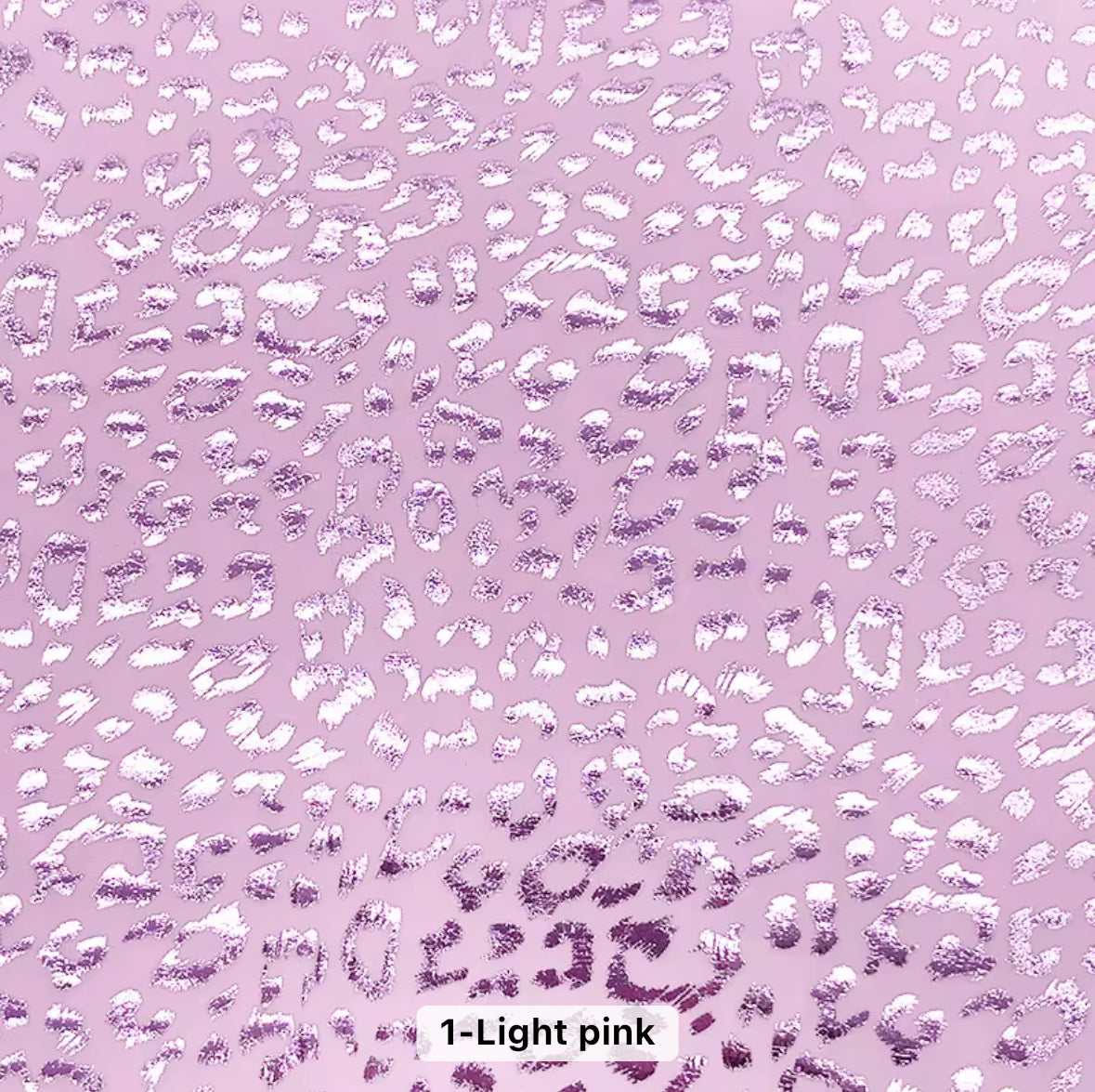 Light Pink Leopard | Foil Spandex