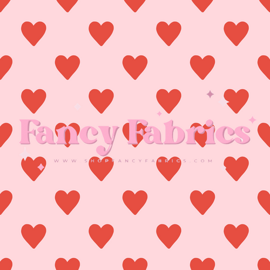 Love Hearts (Pink) | PREORDER | By The Yard