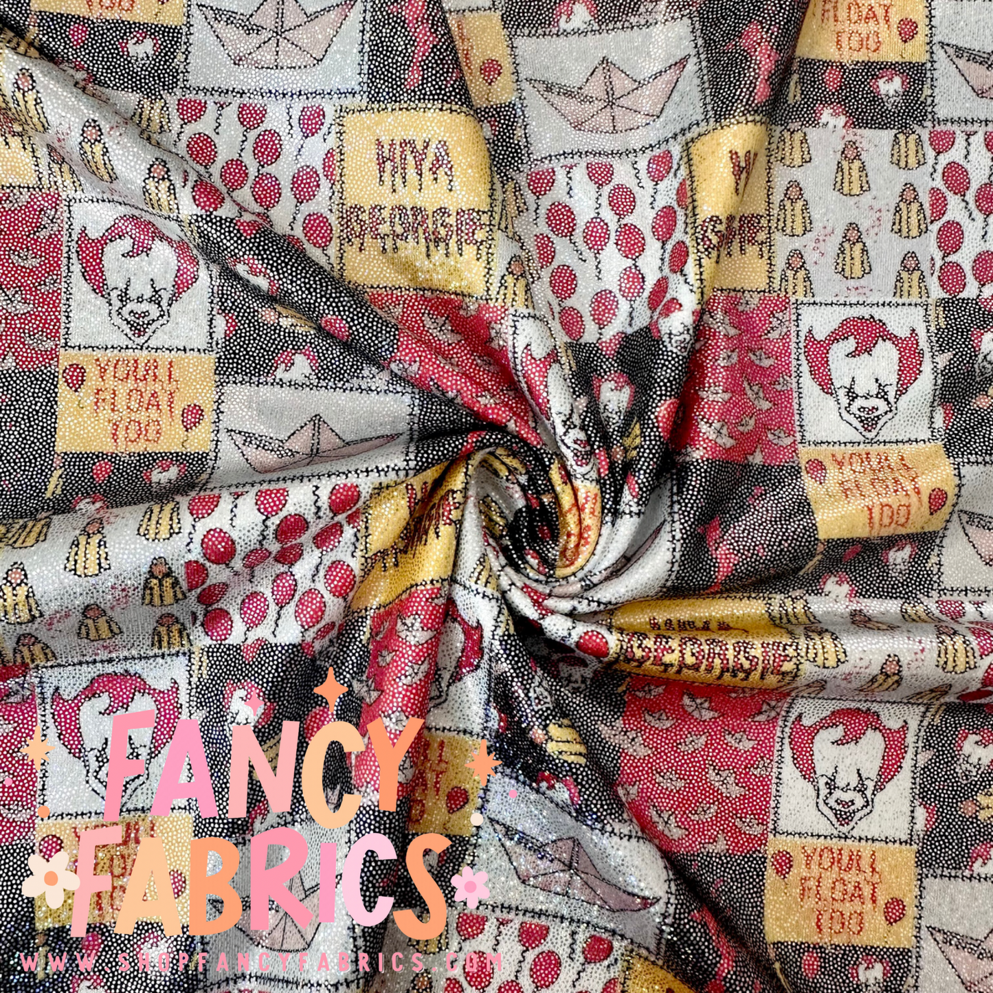 Hiya Georgie Patchwork | 4x4 Scaling | Printed Holographic | Ready To Ship