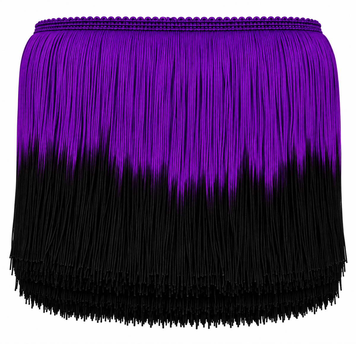 Purple + Black | Ombré Fringe | By The Yard