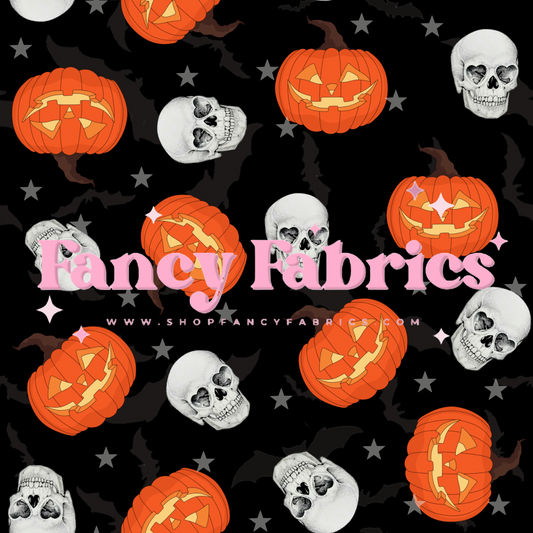 Pumpkins & Skulls | PREORDER | By The Yard