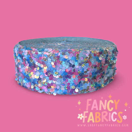 Under The Sea | 3" Single Sided | Sequin Velvet Ribbon | Ready To Ship