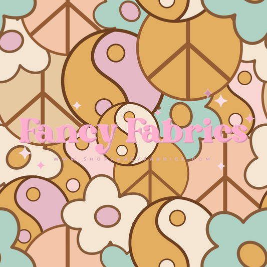 Lauren Liza Designs | Overlapping Retro Elements | PREORDER | By The Yard