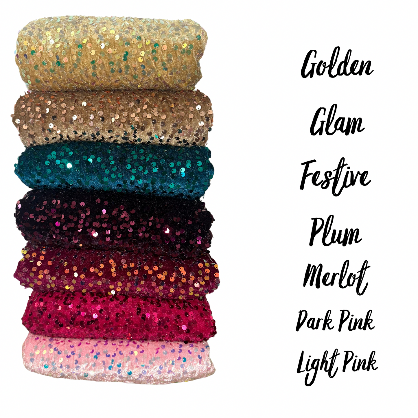 Merlot | Stretch Sequin Velvet