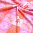 Beachy Diamonds | 6x6 Scaling | Skinny Rib | Ready To Ship