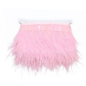 Baby Pink | Feather Fringe | By The Yard