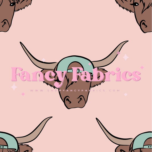 Snapback Cows (Pink) | PREORDER | By The Yard
