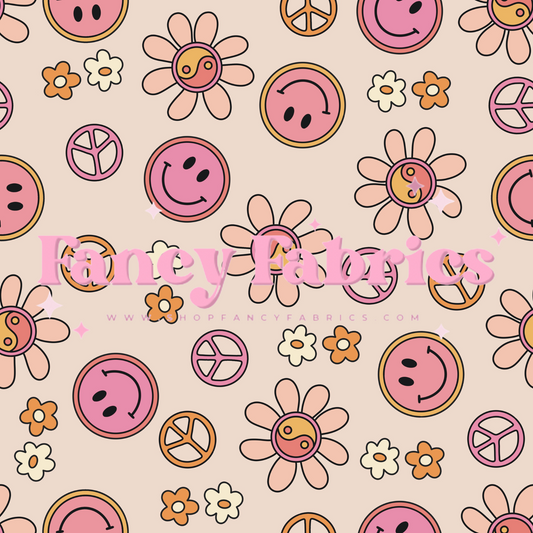 Lauren Liza Designs | Retro Smileys 2 | PREORDER | By The Yard
