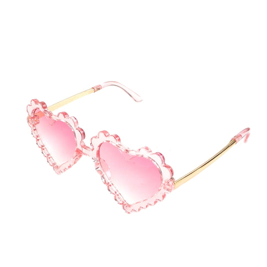 Transparent Pink Heart Sunnies | RTS Sunnies