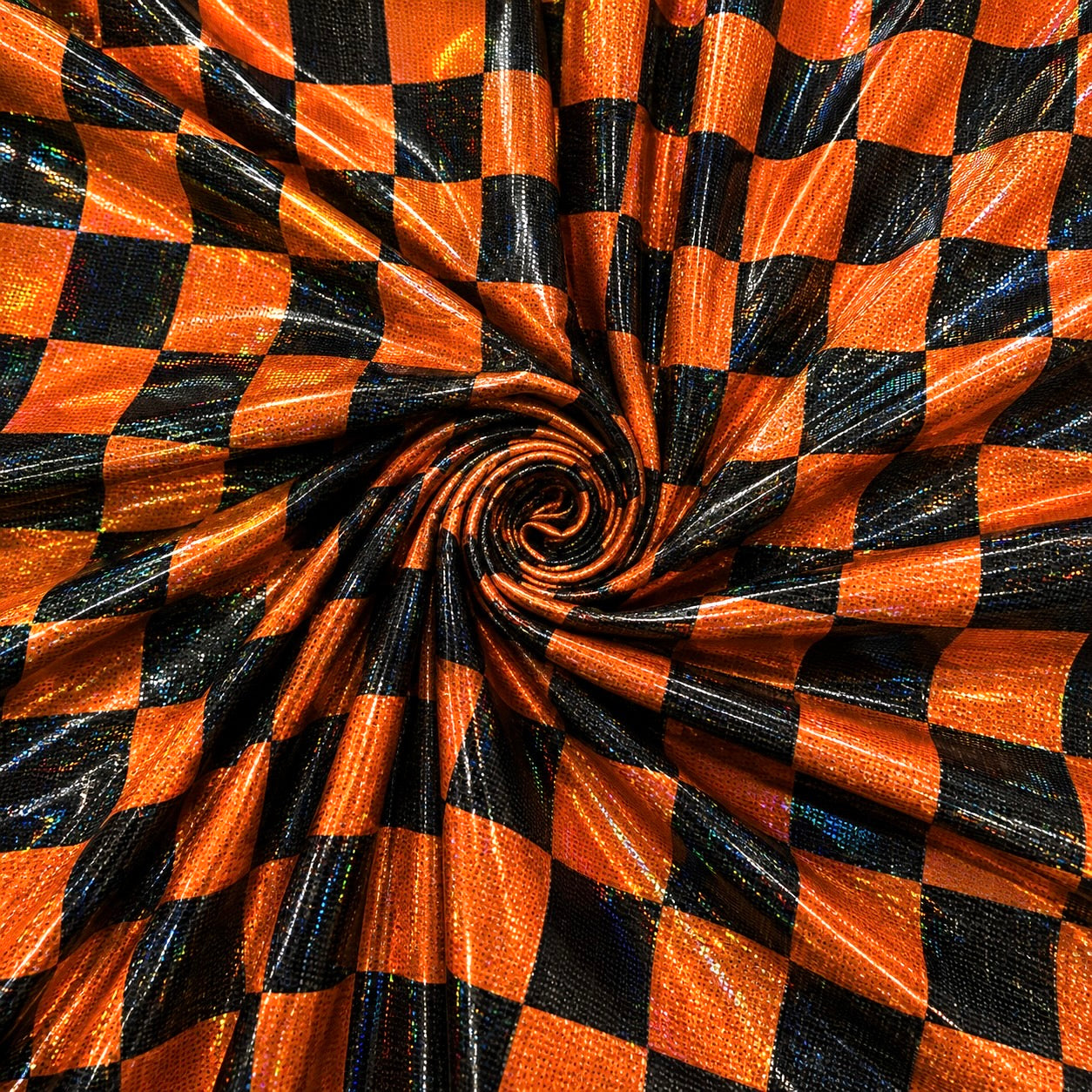 Halloween Checks | 6x6 Scaling | Printed Holographic | Ready To Ship