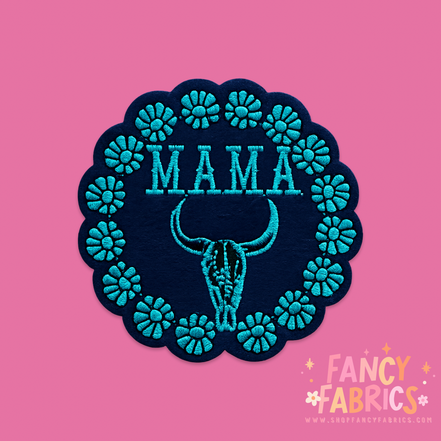 Mama Skull | Iron On Patch
