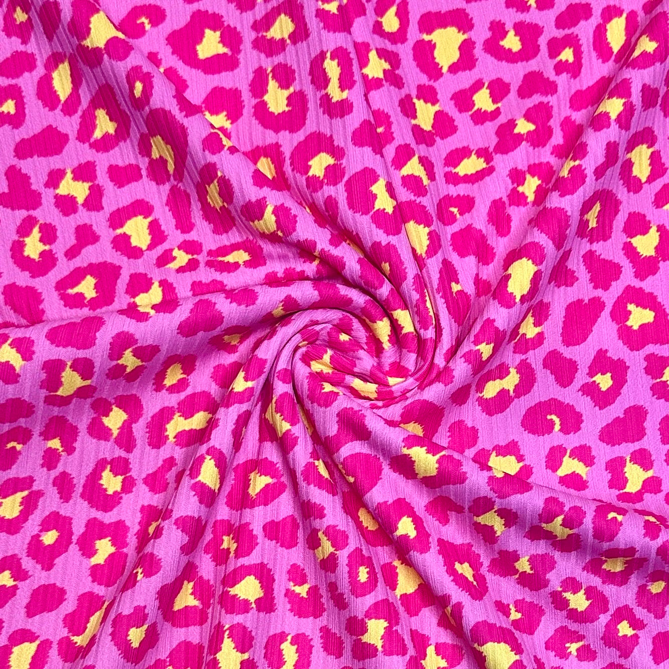 Pink + Yellow Leopard | 6x6 Scaling | Skinny Rib | Ready To Ship