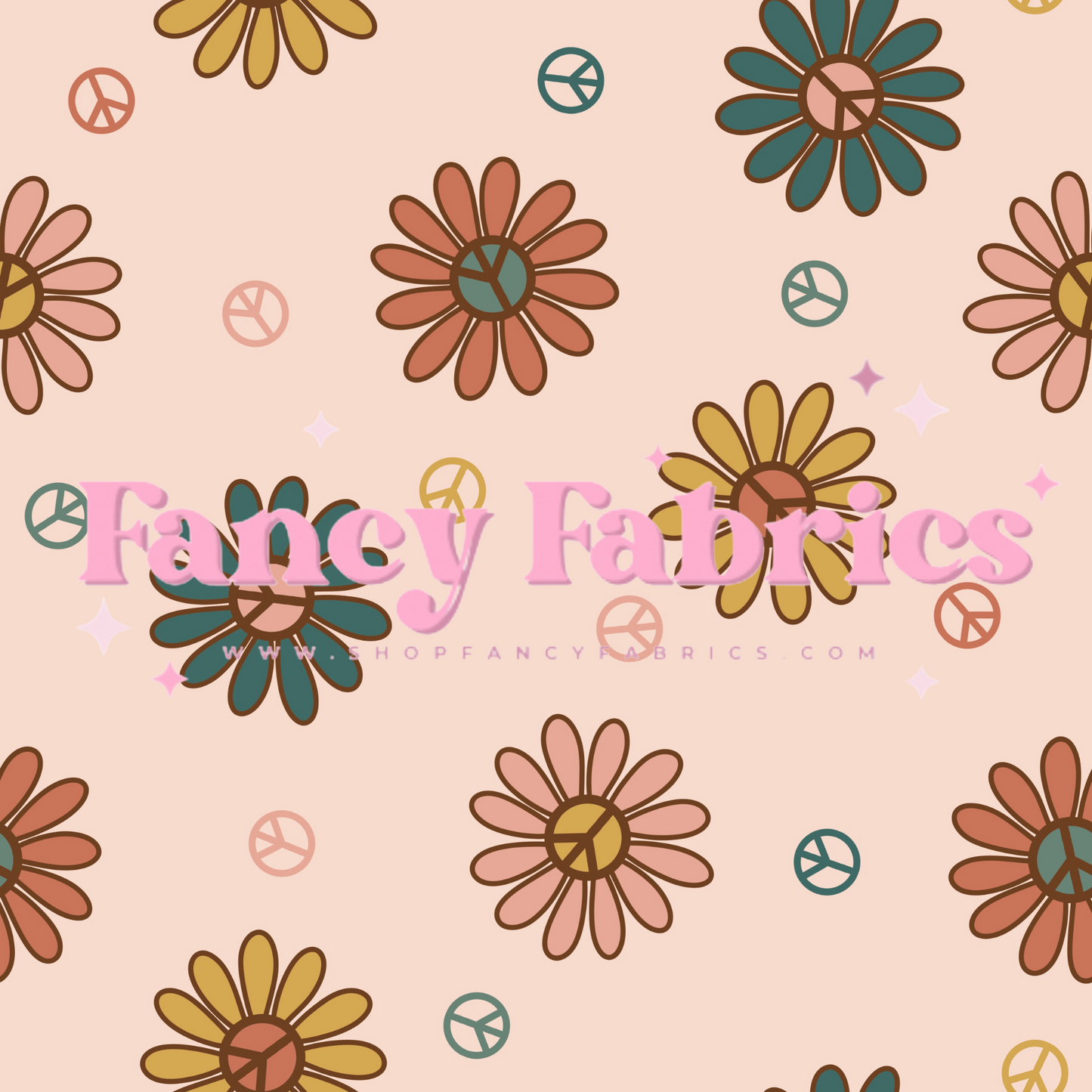 Lauren Liza Designs | Autumn Peace Flowers | PREORDER | By The Yard