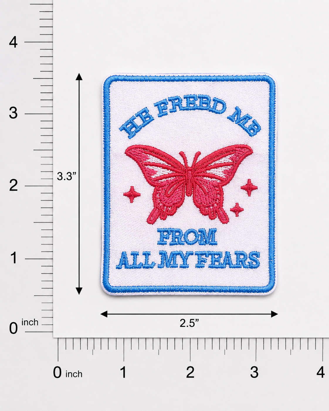 He Freed Me | Iron On Patch