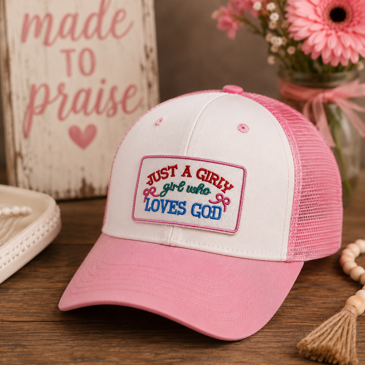 Girl Who Loves God | Iron On Patch