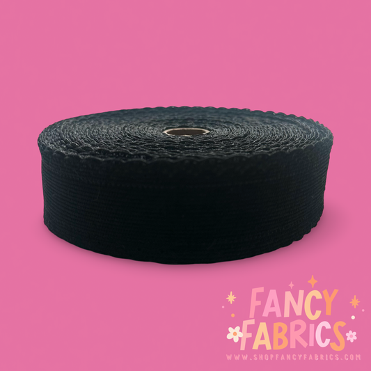 Black | 1.5" Single Sided | Corduroy Ribbon | Ready To Ship