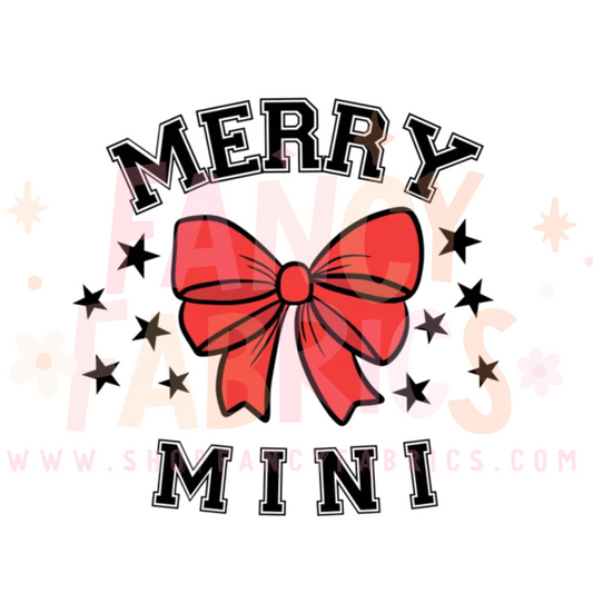 Merry Mini | Toddler Size | DTF Transfer