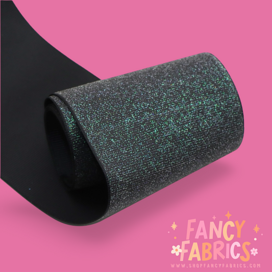 Midnight Green | 3" Single Sided | Solid Glitter Ribbon | Ready To Ship