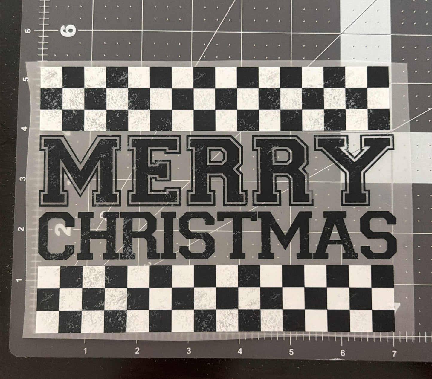 Merry Christmas Checks | Child Size | DTF Transfer