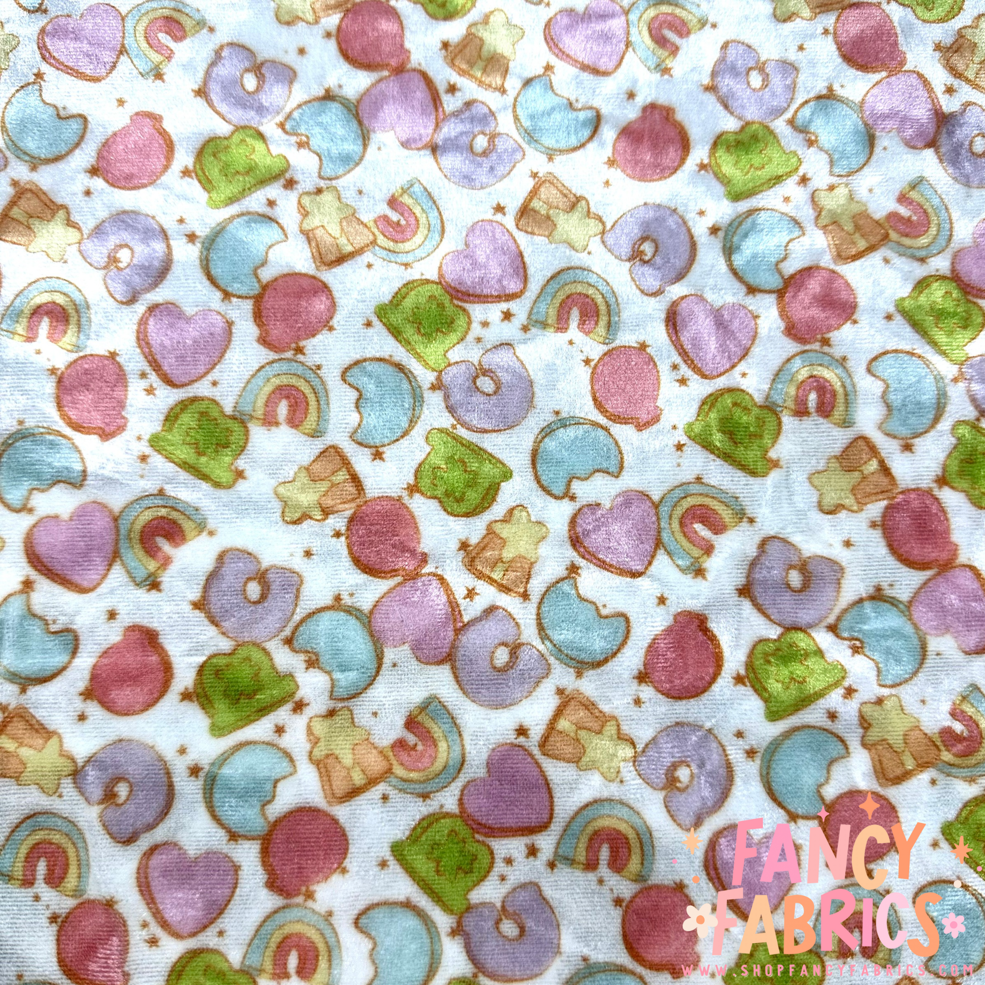 Lucky Charms | 4x4 Scaling | Crushed Stretch Velvet | Ready To Ship