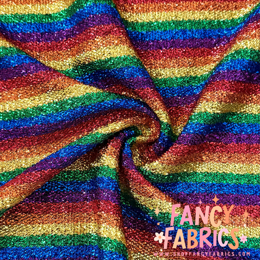 Rainbow | Tinsel Fabric | Ready To Ship
