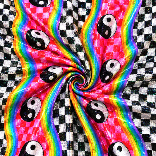 Yin Yang Waves | 6x6 Scaling | Printed Holographic | Ready To Ship