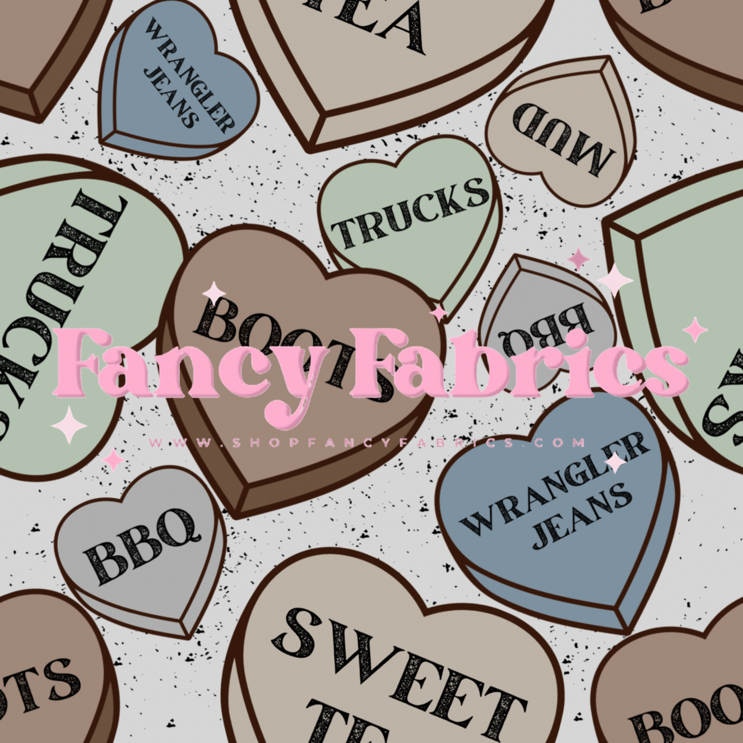 Country Boy Hearts | PREORDER | By The Yard