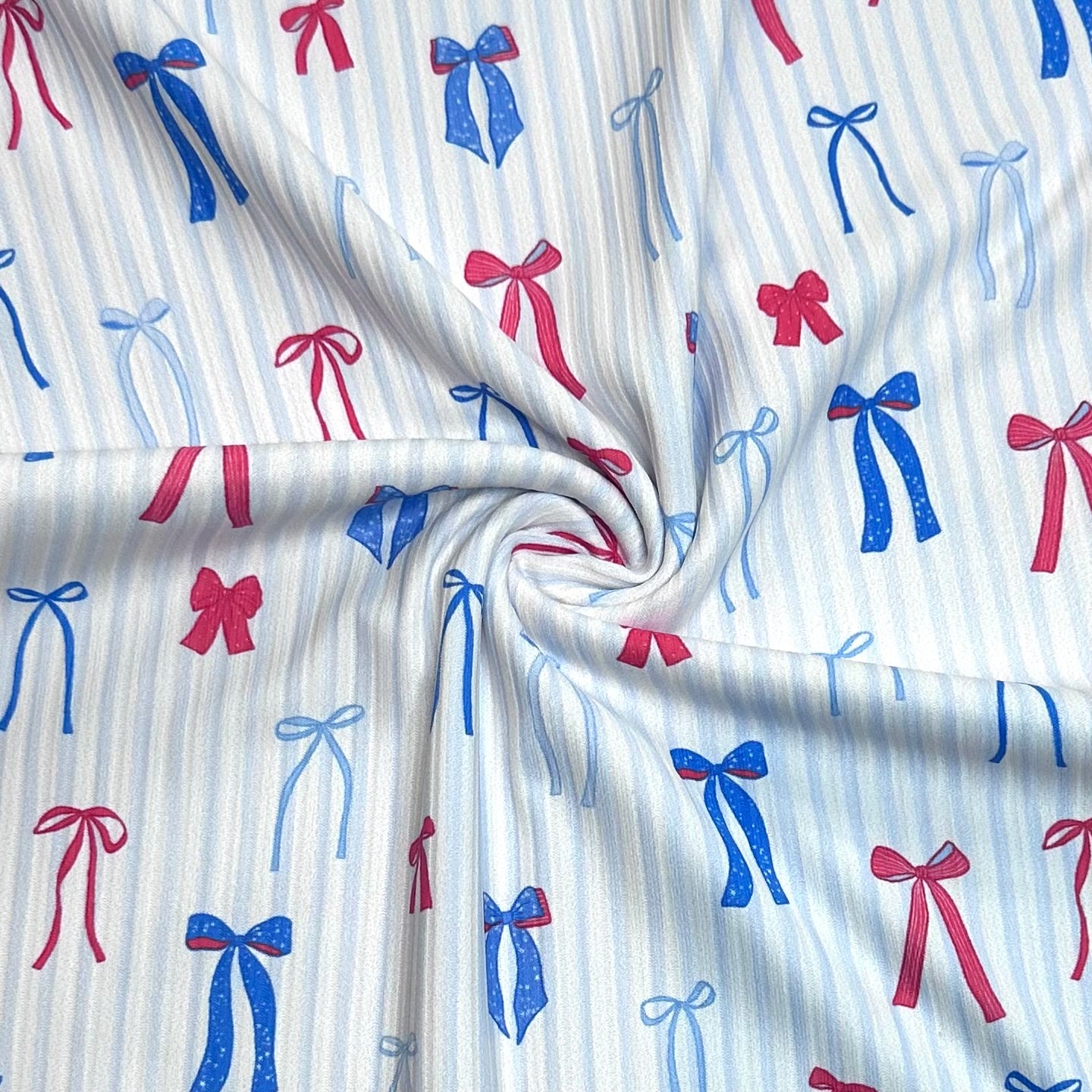 Dainty 4th Bows | 6x6 Scaling | Skinny Rib | Ready To Ship