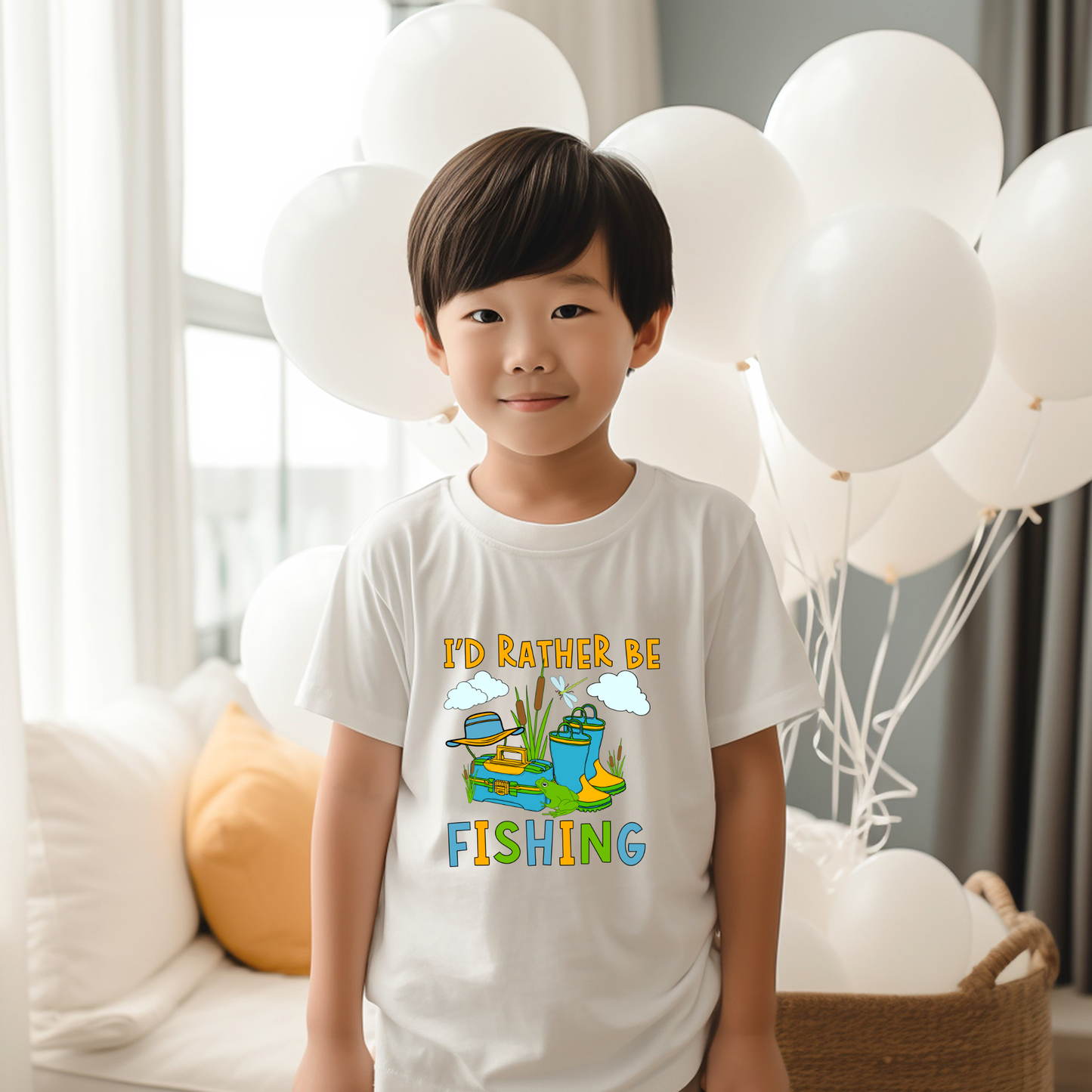 Rather Be Fishing | Child Size | DTF Transfer