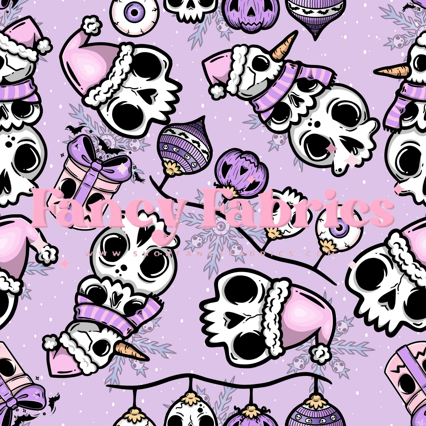 Purple Spooky Christmas | PREORDER | By The Yard