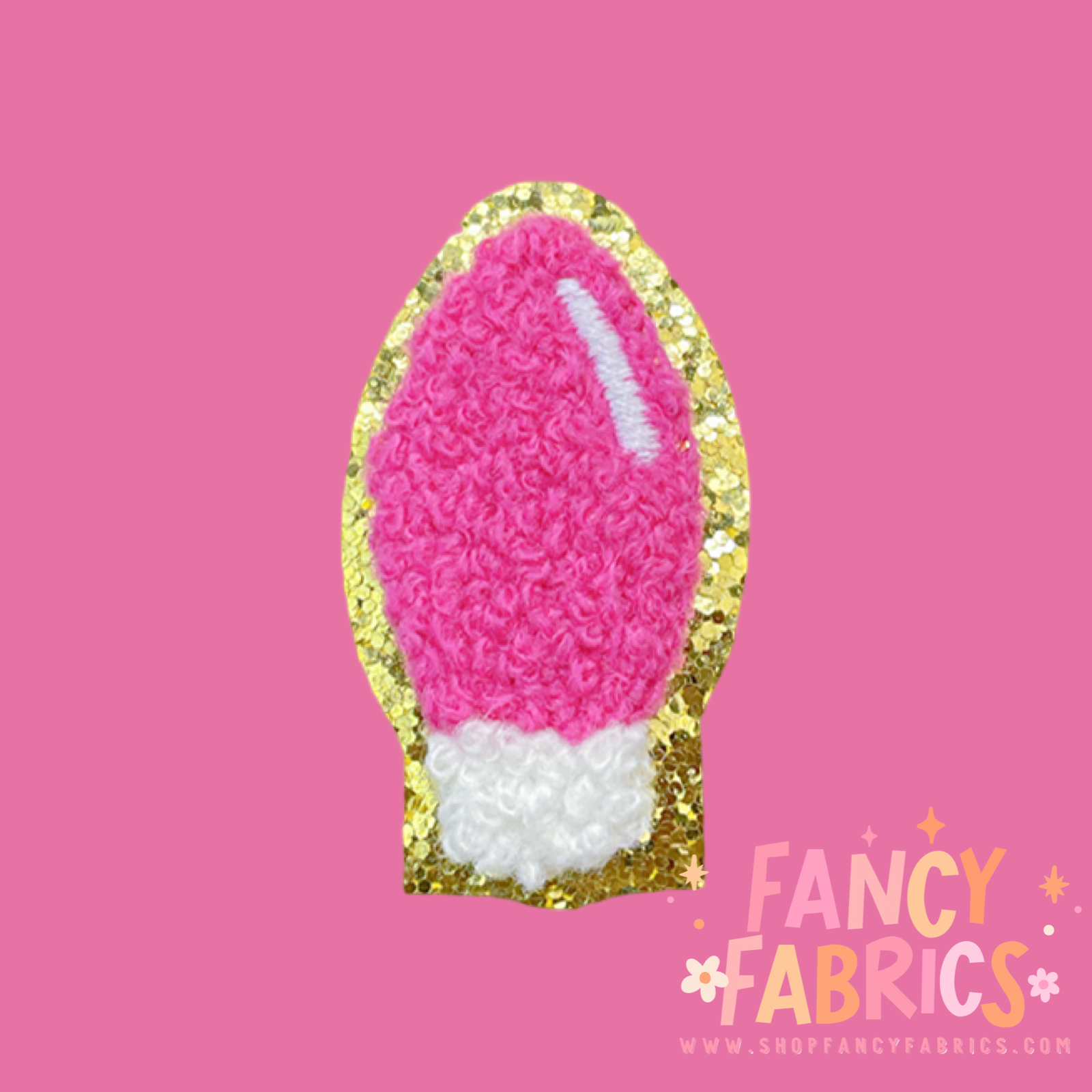 Pink Bulb | Iron On Patch