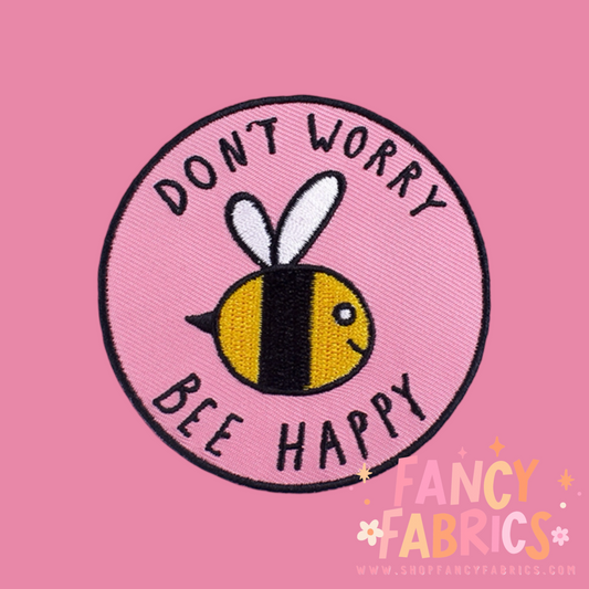 Bee Happy | Iron On Patch