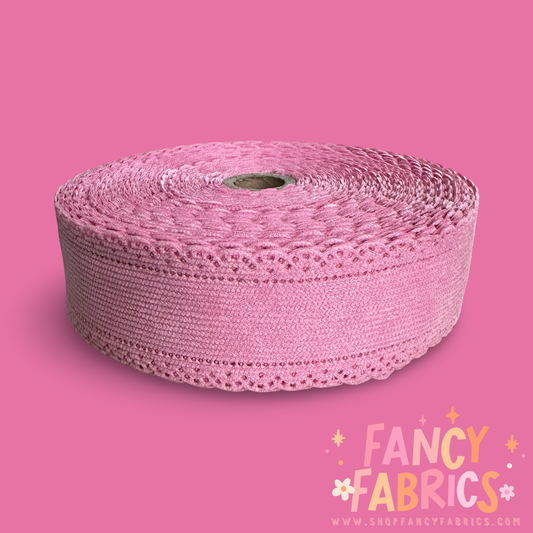 Pink | 1.5" Single Sided | Corduroy Ribbon | Ready To Ship