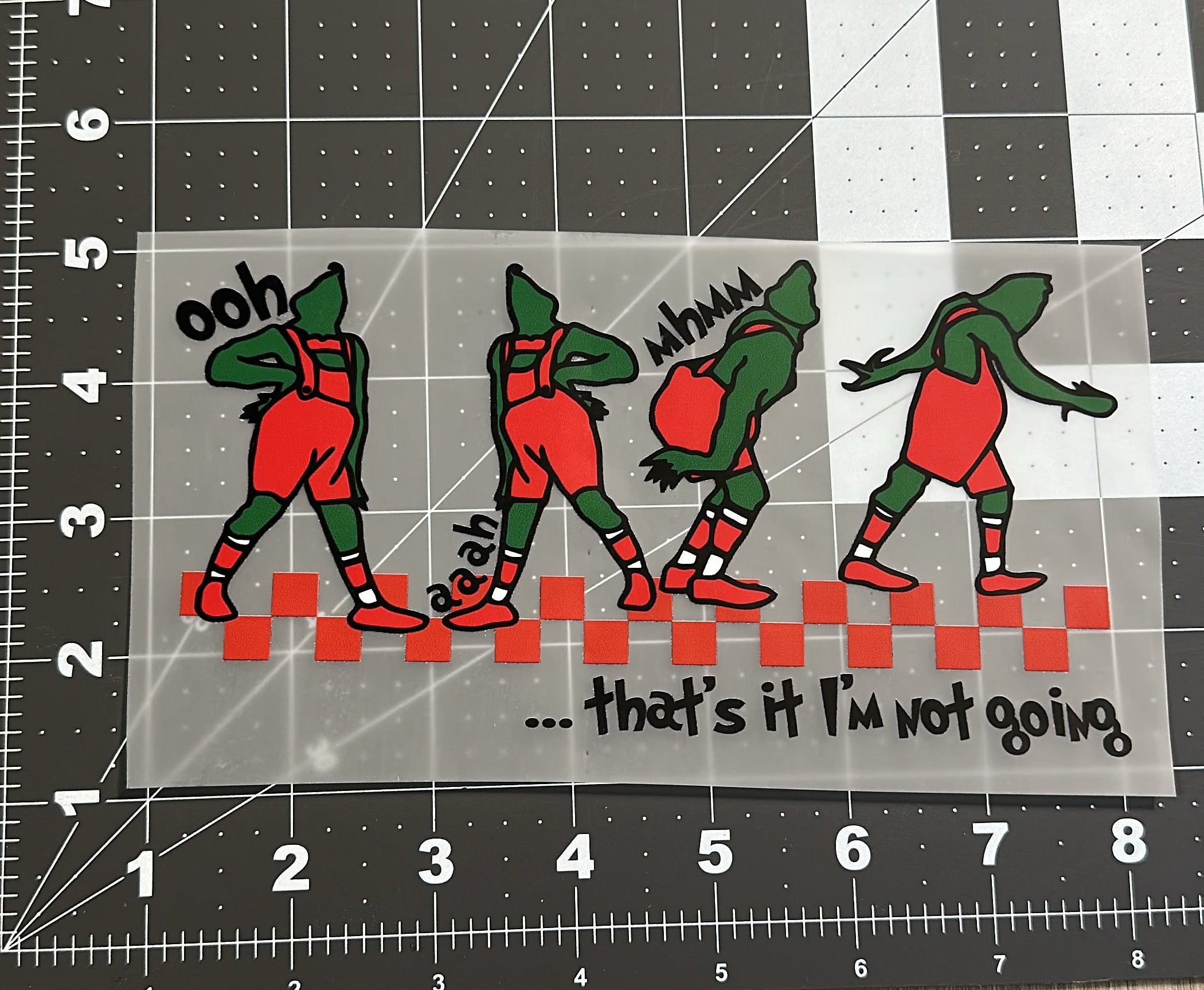 I'm Not Going (Red+Green) | Child Size | DTF Transfer