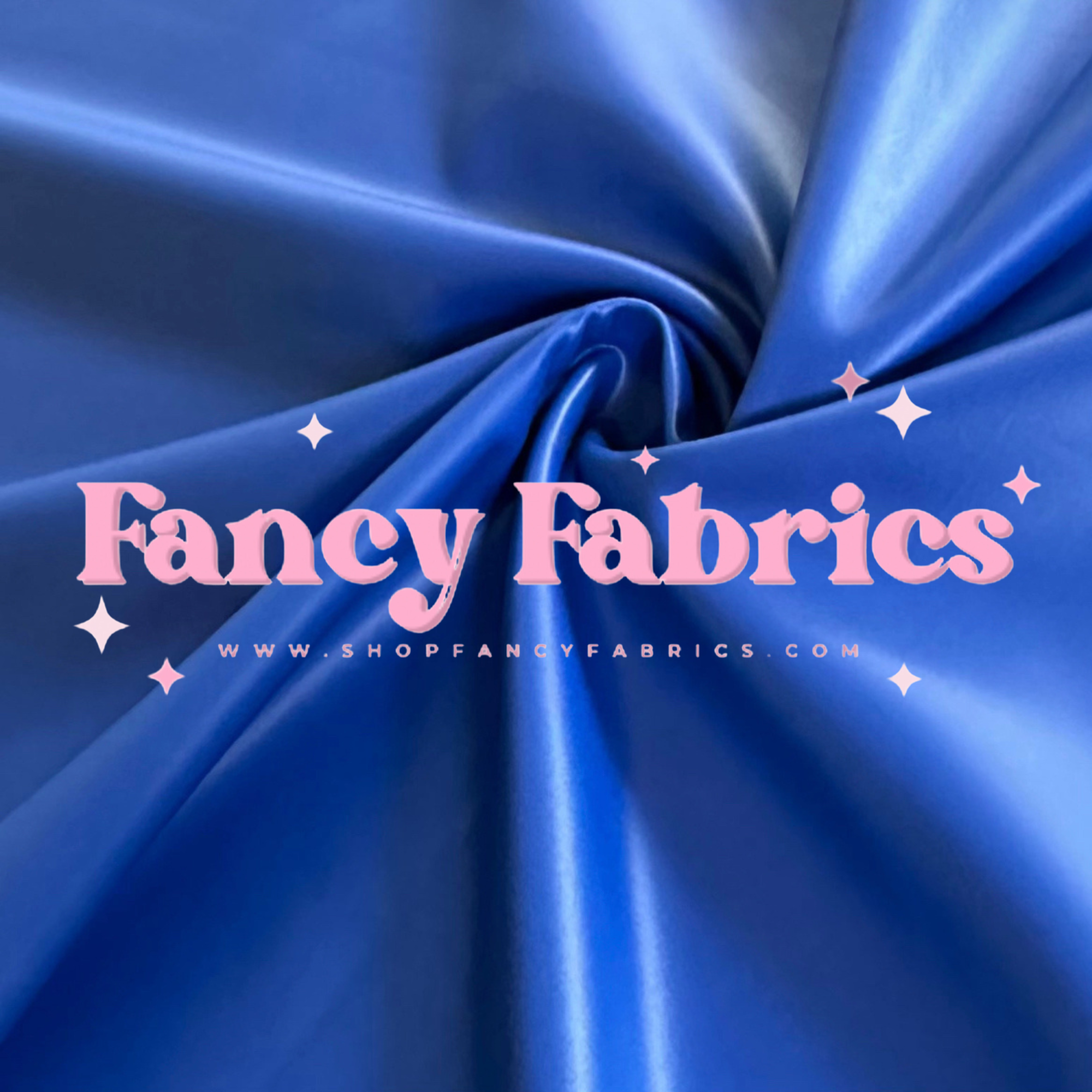 Blue Pleather Fabric by the Yard and Half Yards