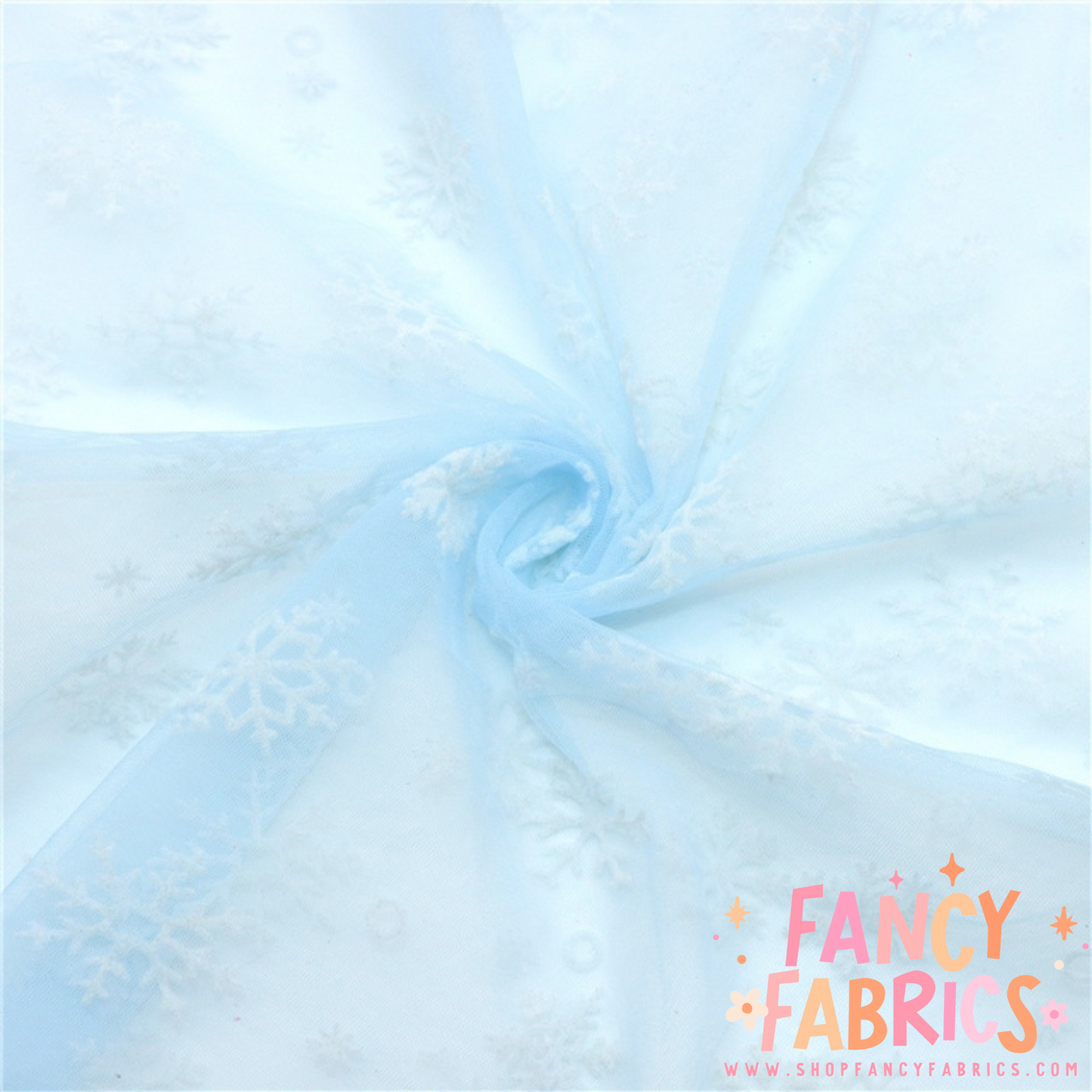 Flocked Snowflakes | Mesh | Ready To Ship