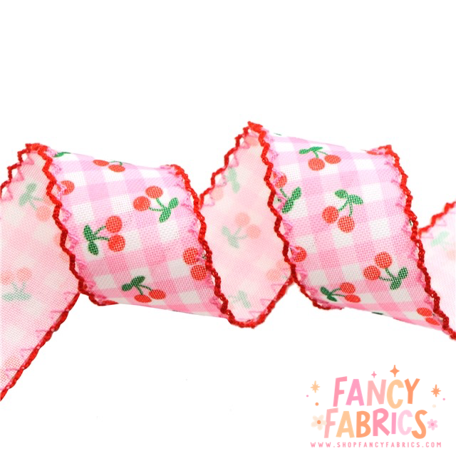 Fruit Ribbon | 1.5" Double Hook | Linen Ribbon | Ready To Ship