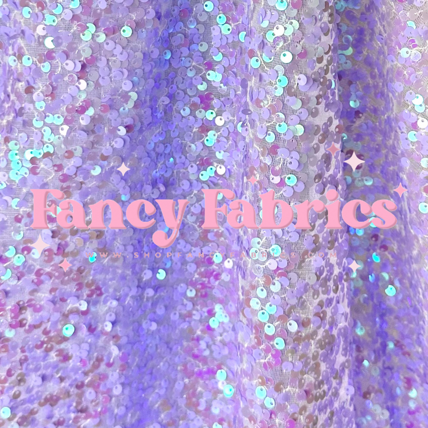 Purple | Stretch Sequin Mesh