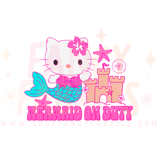 Mermaid On Duty | Toddler Size | DTF Transfer