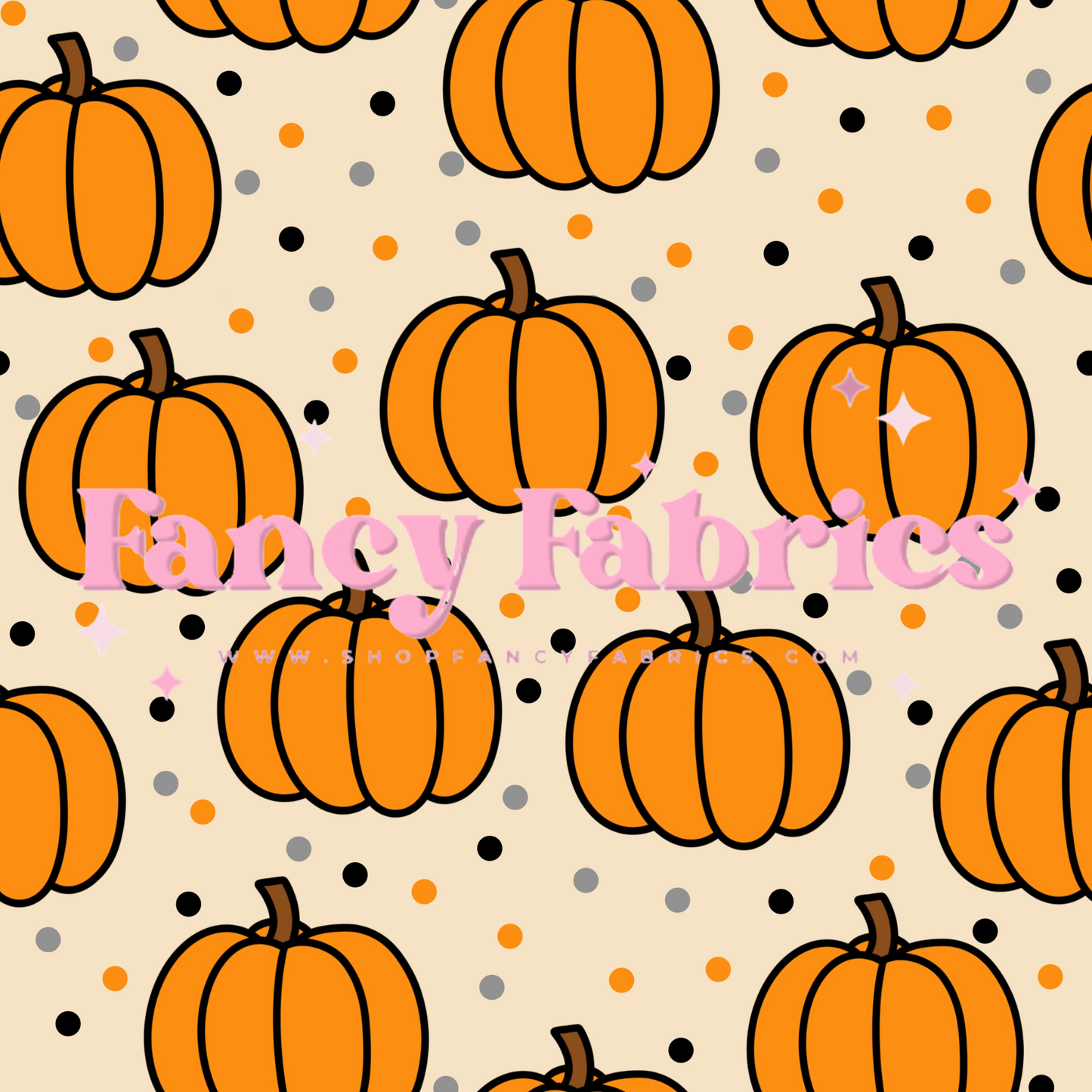 Pumpkin Dots | PREORDER | By The Yard