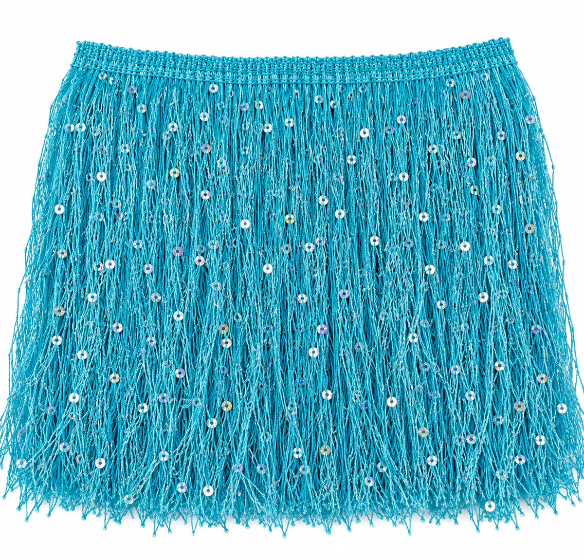 Turquoise | Sequin Fringe | By The Yard