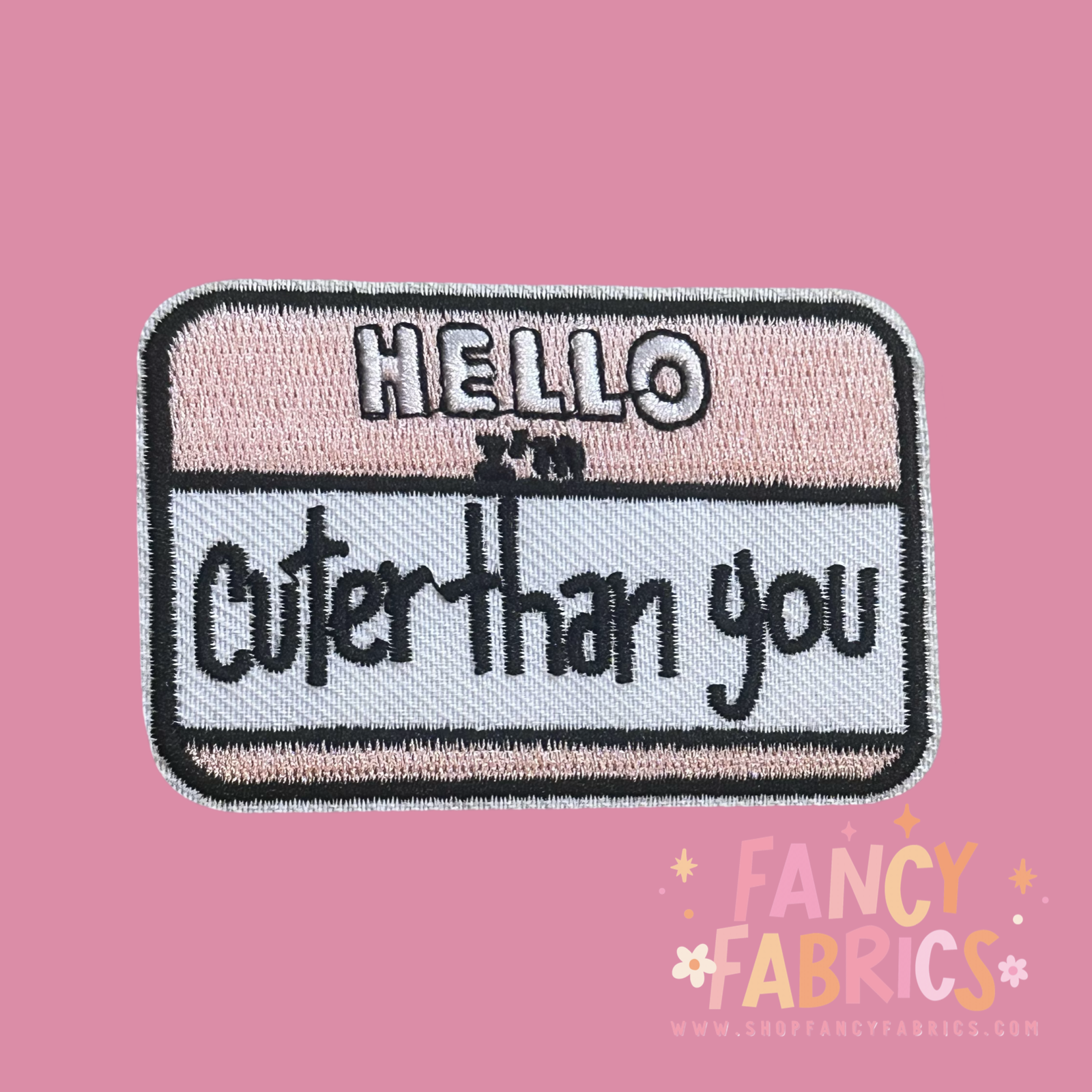 Cuter than you iron on patch