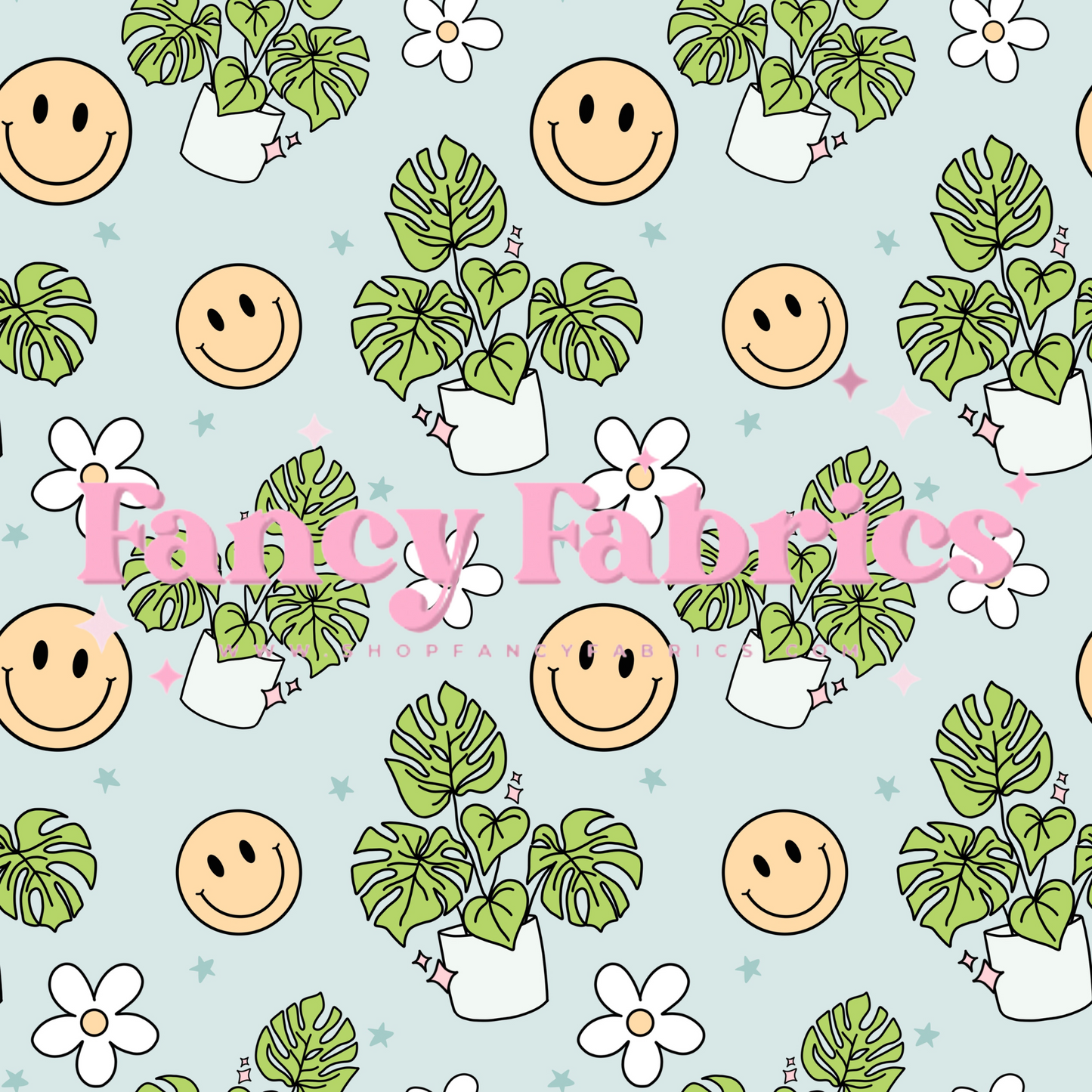 Plant Smileys | PREORDER | By The Yard
