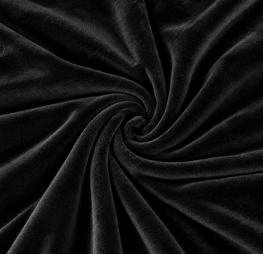 Black | Ultra Plush Stretch Velvet | Ready To Ship
