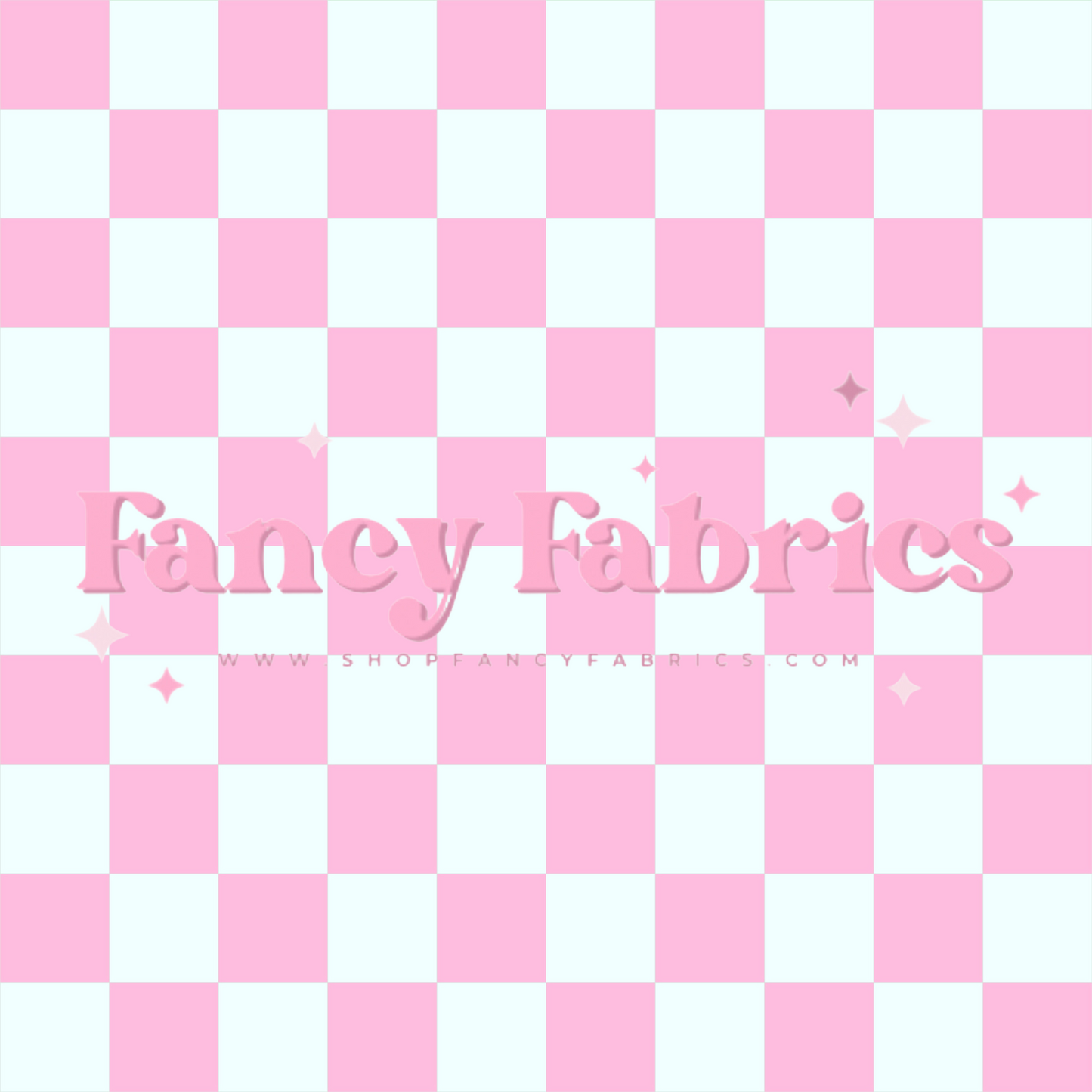 Pink Checkers | PREORDER | By The Yard